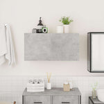 ZNTS Bathroom Wall Cabinet Concrete Grey 80x25x40 cm Engineered Wood 860088