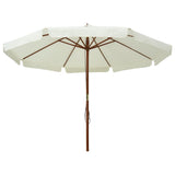 Garden Parasol Sand White 47212