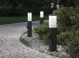 Bollard Lights with Outlet 3 pcs 50 cm Black IP44 4006084
