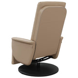 Massage Recliner Chair with Footrest Cappuccino Faux Leather 356516