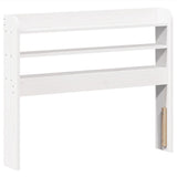 Bed Frame without Mattress White 100x200 cm Solid Wood Pine 3306934