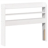 Bed Frame without Mattress White 90x200 cm Solid Wood Pine 3306937