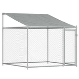 Dog Cage with Roof and Doors Grey 6x2x2 m Galvanised Steel 3209564