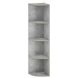 Corner Shelf 4-Tier 41.5 x 41.5 x 143 cm Engineered Wood 8016337