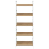 5-Layer Book Shelf Oak 60x27.6x158.5 cm Engineered Wood 288229
