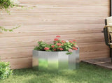 Planter Silver 60 x 30 x 35 cm Galvanised Steel 883701