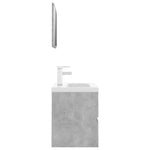 ZNTS Bathroom Furniture Set Concrete Grey Engineered Wood 3071679