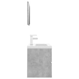 ZNTS Bathroom Furniture Set Concrete Grey Engineered Wood 3071679