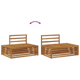 Outdoor Sofa Set 6 Piece Natural Solid Acacia Wood 3374099