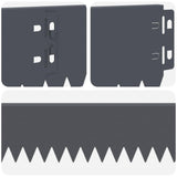 Lawn Edging 30 pcs 103 x 10 cm Steel Anthracite 8008332