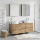 Bathroom Furniture Set 5 pcs Artisan Oak 3407054