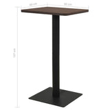 Bistro Table Dark Ash 60x60x107 cm 321925