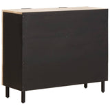 Sideboard White Wash Finish 90 x 33 x 75 cm Solid Mango Wood 4017892