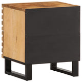 Bedside Cabinets 2 pcs 40x34x46 cm Solid Wood Rough Mango 377427