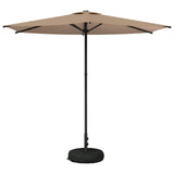 Garden Parasol with Base 270 x 270 cm Polyester Rectangular 42036223