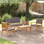 Garden Sofa Set 4 pcs Brown 75 x 45 x 38cm Solid Acacia wood 3325228