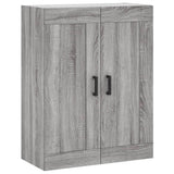 Wall Mounted Cabinet Grey Sonoma 69.5x34x90 cm Engineered Wood 830386