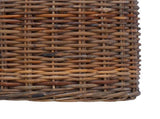 Planter Basket with Storage 2 pcs Brown Lacak Rattan 42020952
