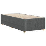 Bed Frame without Mattress Dark Grey Single Fabric 3285036