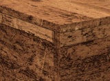 Coffee Table with LED Lights Old Wood 50x50x40 cm 857720