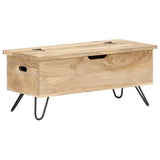 ZNTS Chest 90x40x45 cm Solid Mango Wood 289635