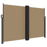ZNTS Retractable Side Awning Taupe 160x600 cm 4004634