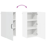 Wall Cabinet LUCCA White 40 x 31 x 80 cm Engineered Wood 885025