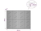 Gabion with 5 mm Wire and 5x2.5 cm Mesh 200x10x200 cm 3463534