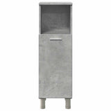 Bathroom Cabinet Concrete Grey 30x30x95 cm Engineered Wood 856136