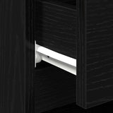 Bedside Cabinet 2 pcs Black Oak 40 x 35 x 50 cm Engineered Wood 862966
