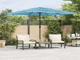 Garden Parasol with Steel Pole Blue 248x248x248 cm 4005090