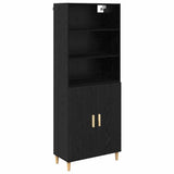 Highboard Black Oak 69.5 x 32.5 x 180 cm Engineered Wood 3416062