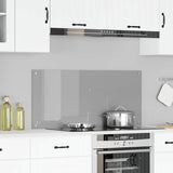 Kitchen Backsplash Light Grey 110 x 50 cm Tempered Glass 42001305