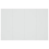 Bed Headboard with Cabinets White Engineered Wood 3115684