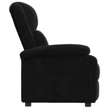 Recliner Chair Black Velvet 342405
