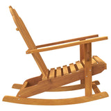 Garden Adirondack Rocking Chair Set of 2 Natural Teak 3154928