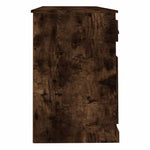 Desk with Cabinet Smoked Oak Engineered Wood 3185332