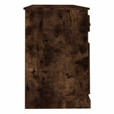 Desk with Cabinet Smoked Oak Engineered Wood 3185332