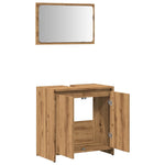 ZNTS 2 Piece Bathroom Furniture Set Artisan Oak Engineered Wood 856068