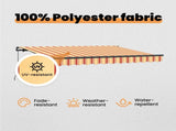 Retractable Awning Yellow 300 x 200 cm Fabric 3329544