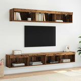 TV Cabinet Set 2 pcs Old Wood 100 x 30 x 30 cm Engineered Wood 882966