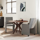 Dining Chairs with Wheels 2 pcs Light grey 57 x 66 x 94 cm 42017801
