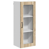 Wall Glass Cabinet LUCCA Sonoma Oak 40 x 31 x 100 cm 885097