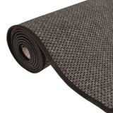 Carpet Runner Sisal Look Anthracite 80x250 cm 355781