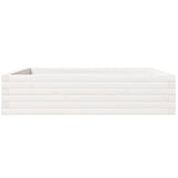 Garden Planter White 100x100x23 cm Solid Wood Pine 847209