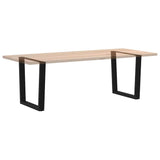 Dining Table Legs V-Shape 2 pcs Black 90x cm Steel 4012652