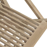 Folding Garden Chair Set of 4 Grey Solid teak wood Standard 3155070