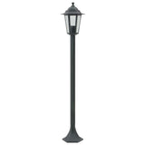Garden Post Lights 6 pcs E27 110 cm Aluminium Dark Green 44214