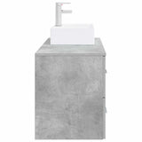 Bathroom Furniture Set 2 pcs Concrete Grey Engineered Wood 3403971