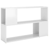 Book Cabinet High Gloss White 100x24x63 cm Engineered Wood 809176